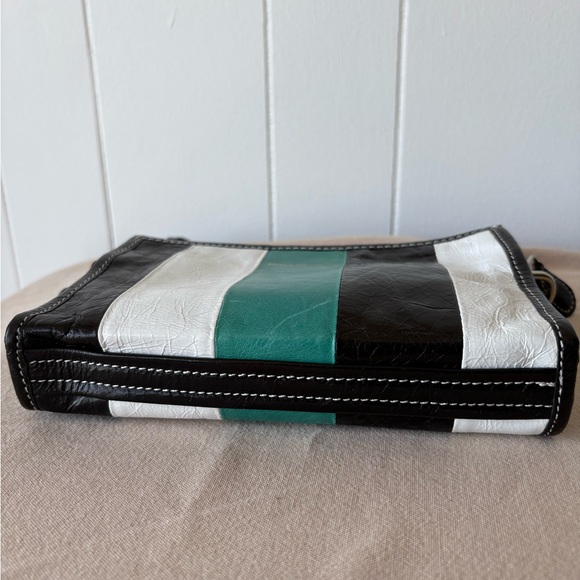 Vintage Balenciaga Black/White/Green Crossbody Bag - Picture 6 of 11